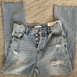 NWT Pacsun High Rise Straight distressed Jean